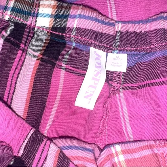 JOYSPUN Pink Plaid Pajama Pants Size Medium - Picture 3 of 3